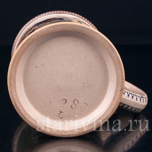 Кружка трубач из Зекингена, 1/2 л, Reinhold Merkelbach, Германия, 1880-1900 гг