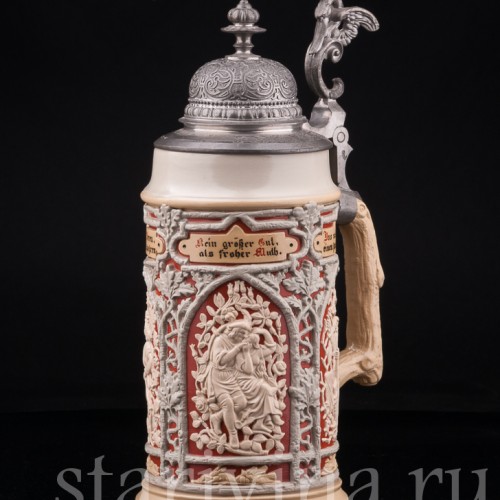 Кружка Охота 1 л, Villeroy & Boch, Германия, кон. 19 в