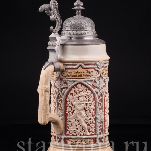 Кружка Охота 1 л, Villeroy & Boch, Германия, кон. 19 в