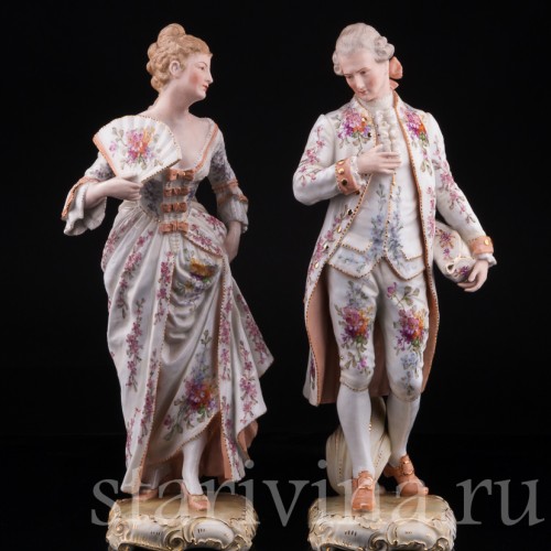 Галантная пара, Германия, 19 в