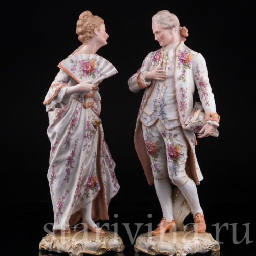 Галантная пара, Германия, 19 в