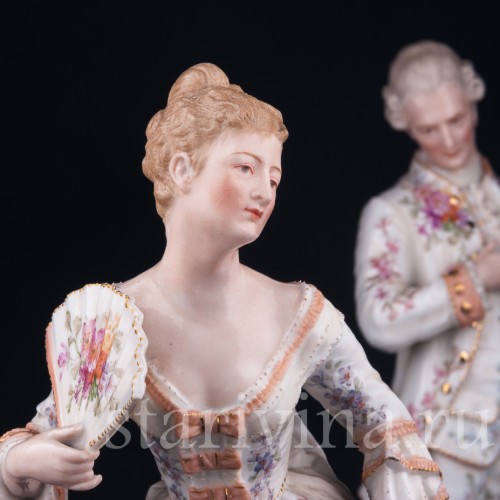 Галантная пара, Германия, 19 в