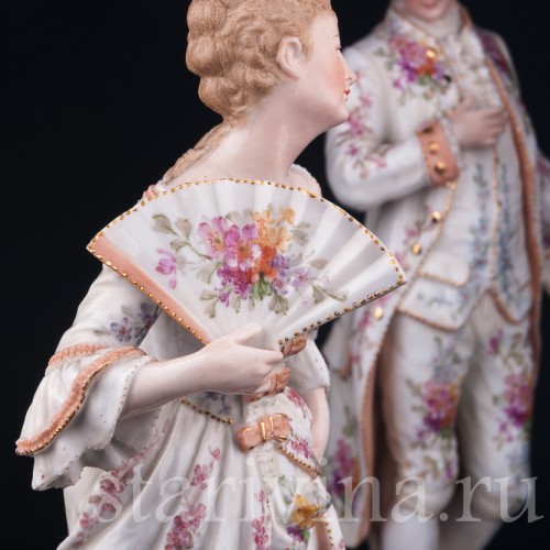 Галантная пара, Германия, 19 в