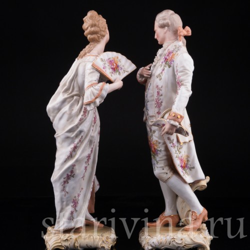 Галантная пара, Германия, 19 в