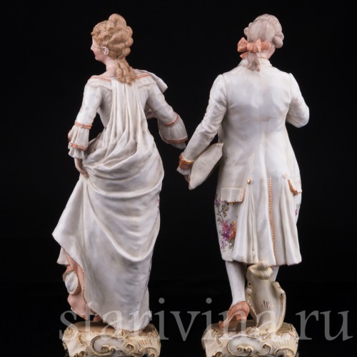 Галантная пара, Германия, 19 в