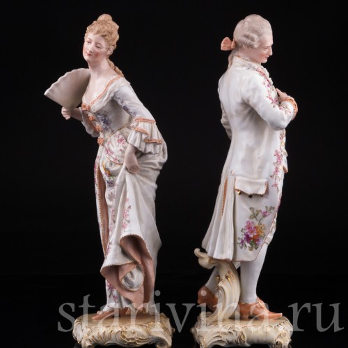 Галантная пара, Германия, 19 в