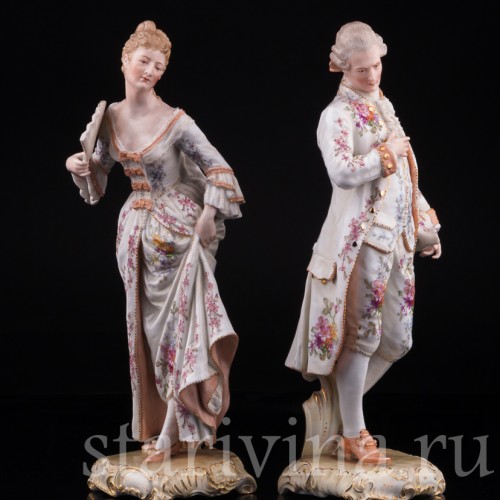 Галантная пара, Германия, 19 в