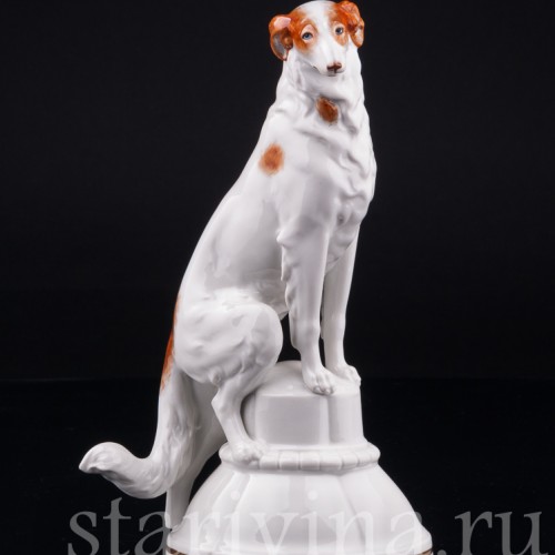 Борзая на пьедестале, Hertwig & Co, Германия, 1920-30 гг