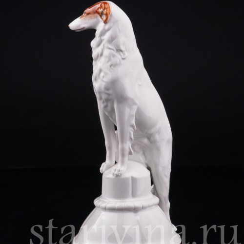 Борзая на пьедестале, Hertwig & Co, Германия, 1920-30 гг