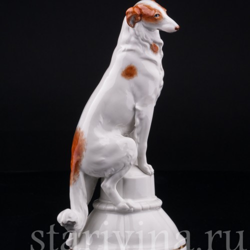 Борзая на пьедестале, Hertwig & Co, Германия, 1920-30 гг