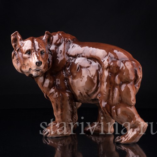 Медведь, Royal Dux, Чехия, пер. пол. 20 в