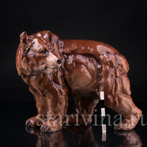 Медведь, Royal Dux, Чехия, пер. пол. 20 в