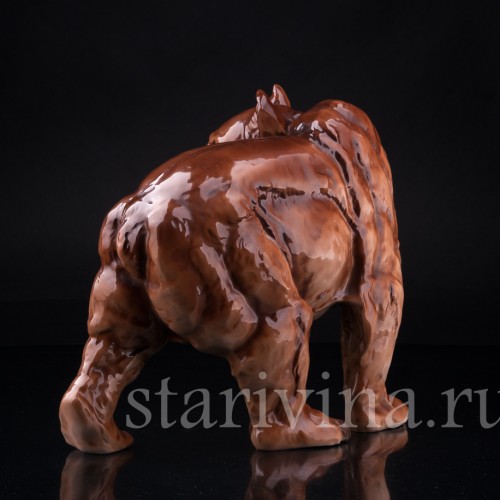 Медведь, Royal Dux, Чехия, пер. пол. 20 в