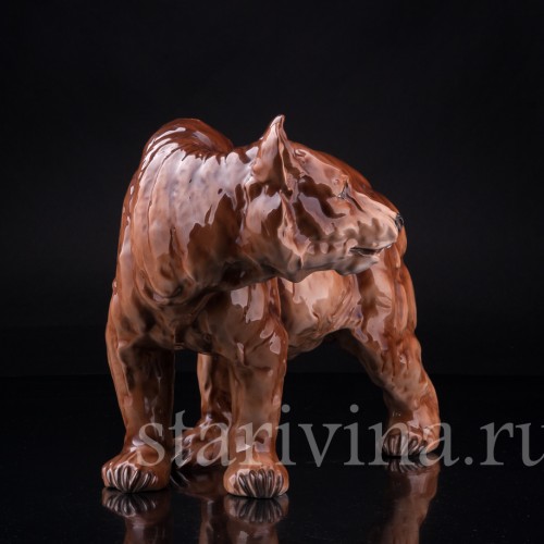 Медведь, Royal Dux, Чехия, пер. пол. 20 в