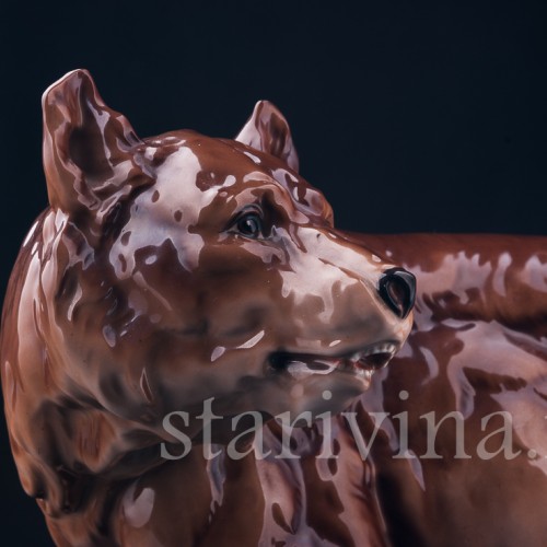 Медведь, Royal Dux, Чехия, пер. пол. 20 в