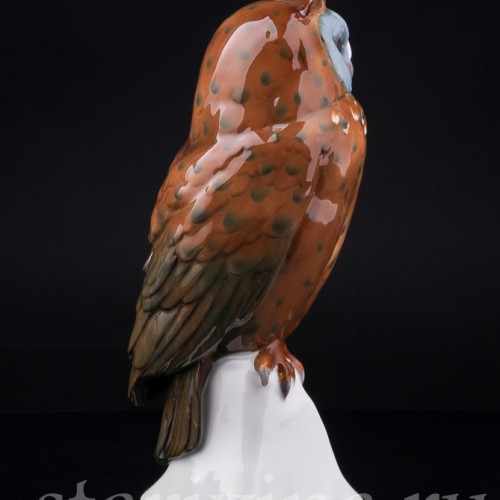 Фигурка птицы из фарфора Ушастая сова, Goebel, Германия, 1923-49 гг.