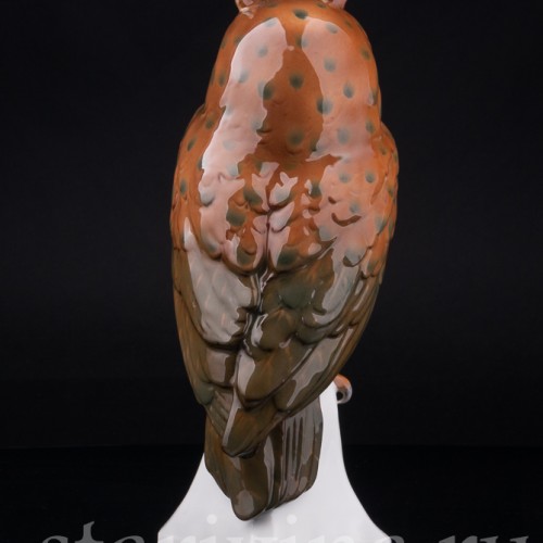 Фигурка птицы из фарфора Ушастая сова, Goebel, Германия, 1923-49 гг.