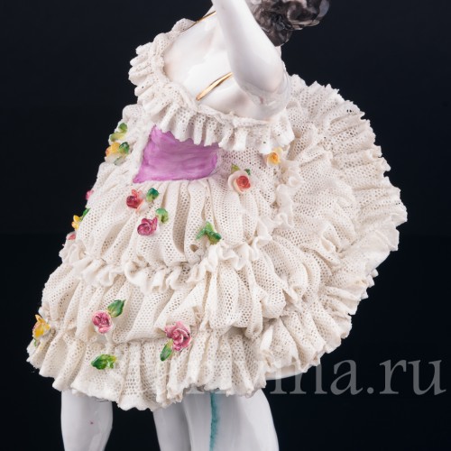Балерина, кружевная, Volkstedt, Германия, до 1935 г