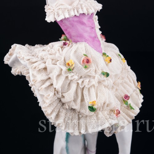 Балерина, кружевная, Volkstedt, Германия, до 1935 г