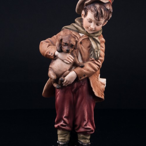 Мальчик со щенком, Bruno Merli, Италия, сер. 20 в