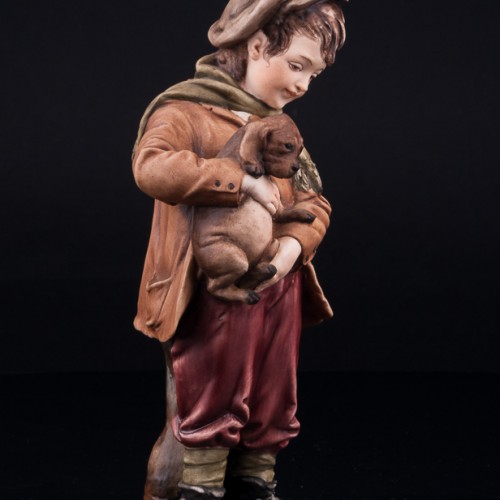 Мальчик со щенком, Bruno Merli, Италия, сер. 20 в