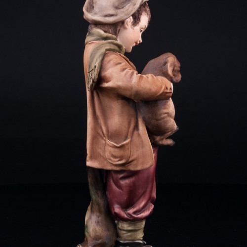 Мальчик со щенком, Bruno Merli, Италия, сер. 20 в