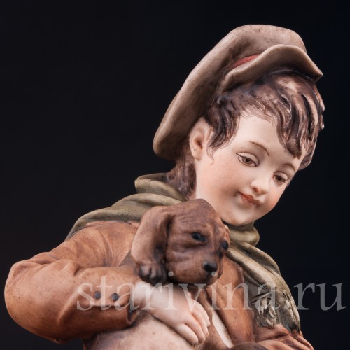 Мальчик со щенком, Bruno Merli, Италия, сер. 20 в