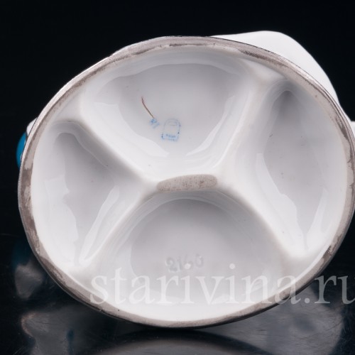 Фарфоровая статуэтка Девочка с веером и маленький пьеро, Германия, 1920-30 гг.