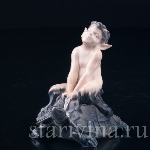 Фавн на черепахе, Royal Copenhagen, Дания