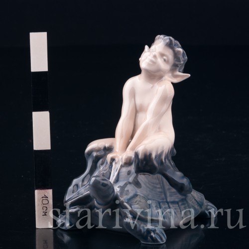 Фавн на черепахе, Royal Copenhagen, Дания