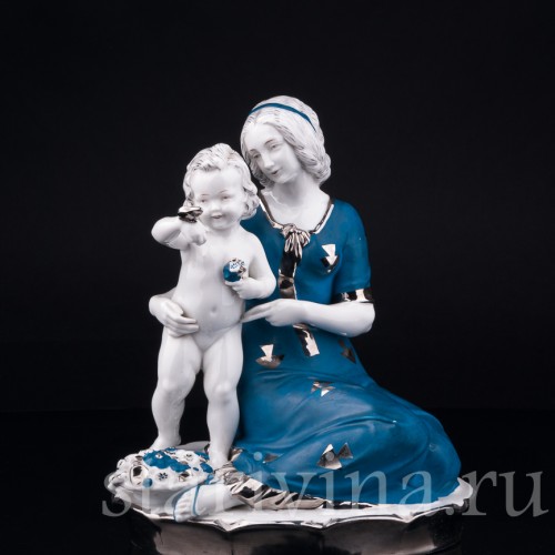 "Смотри, бабочка!", мама с малышом, Hertwig & Co, Германия, 1920-30 гг