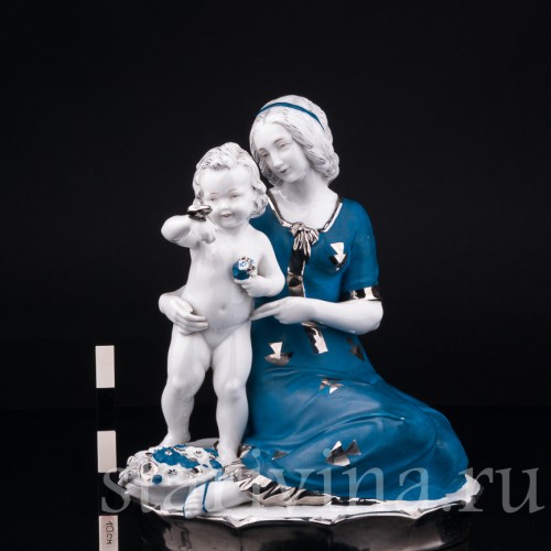 "Смотри, бабочка!", мама с малышом, Hertwig & Co, Германия, 1920-30 гг