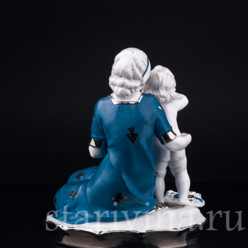 "Смотри, бабочка!", мама с малышом, Hertwig & Co, Германия, 1920-30 гг