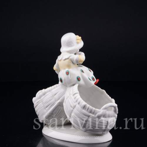 Девочка и котенок, Hertwig & Co, Германия, 1920-30 гг