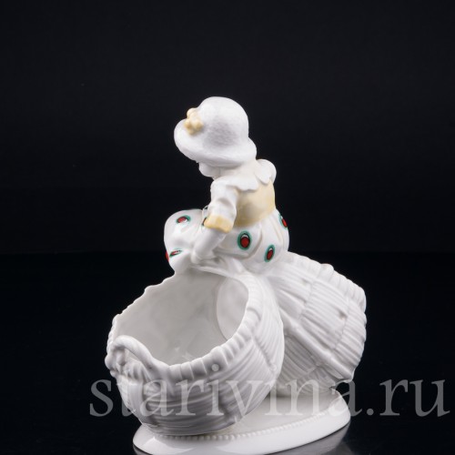 Девочка и котенок, Hertwig & Co, Германия, 1920-30 гг