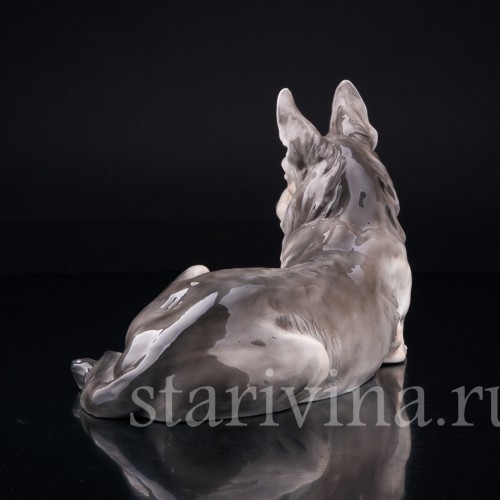 Статуэтка собаки из фарфора Овчарка, Von Schierholz, Германия, 1930 гг.