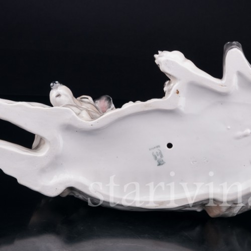 Статуэтка собаки из фарфора Овчарка, Von Schierholz, Германия, 1930 гг.