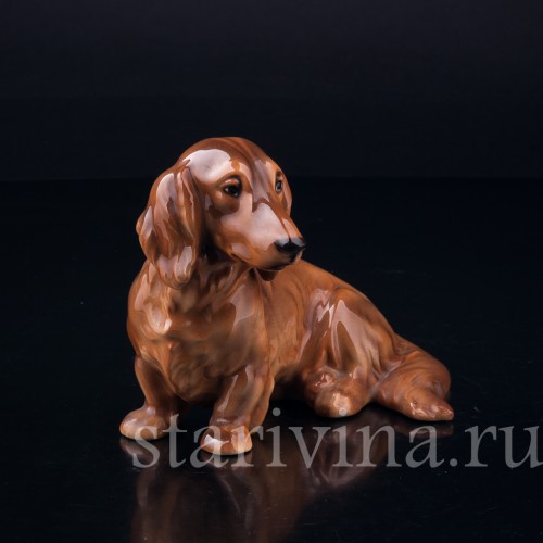 Длинношерстная такса, Keramos, Австрия, 1920-40 гг