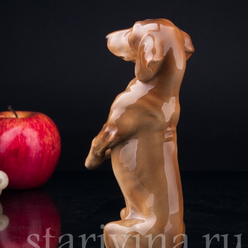 Такса, стоящая на задних лапах, Keramos, Австрия, сер. 20 в