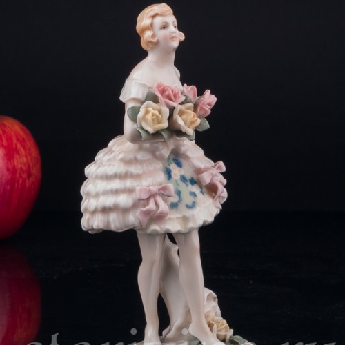 Балерина с букетом, Karl Ens, Германия, 1920-30 гг
