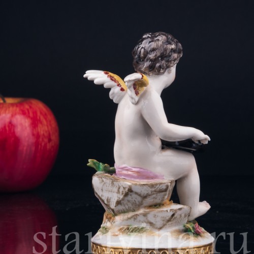 Ангелочек с колесной лирой, Volkstedt, Германия, 1804-1815 гг