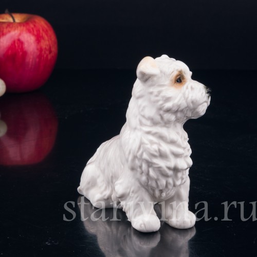 Статуэтка собаки из фарфора Собака, Karl Ens, Германия, 1920-30 гг.