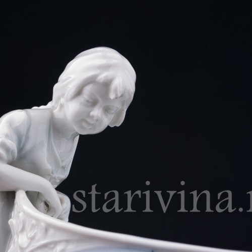 "Море", ваза с детьми, E. A. Muller, Германия, 1890-27 гг