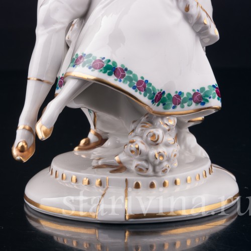 Фигурка пары из фарфора Арлекин и Коломбина, Hertwig & Co, Германия, 1920-30 гг.