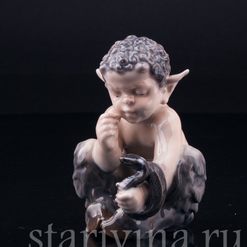 Фавн со змеей, Royal Copenhagen, Дания