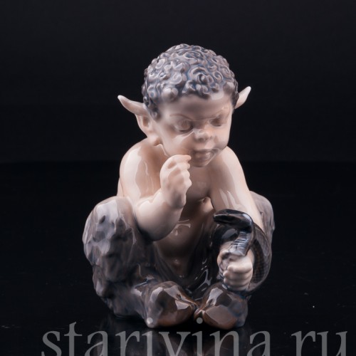 Фавн со змеей, Royal Copenhagen, Дания