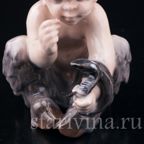 Фавн со змеей, Royal Copenhagen, Дания