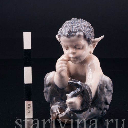 Фавн со змеей, Royal Copenhagen, Дания