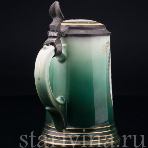 Лоэнгрин, Рыцарь Лебедя, кружка 1/2 л, Rosenthal, Германия, кон. 19 - нач. 20 вв