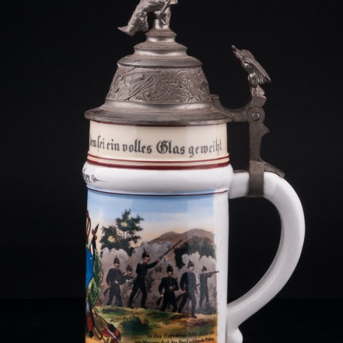 Антикварная Полковая кружка 55-го пехотного полка, Германия, 1905 г.